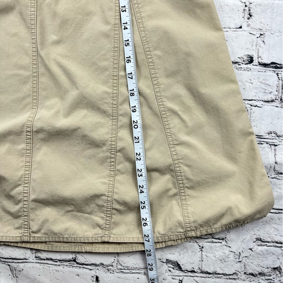 LOFT Flare Khaki Skirt 8 - Picture 7 of 8